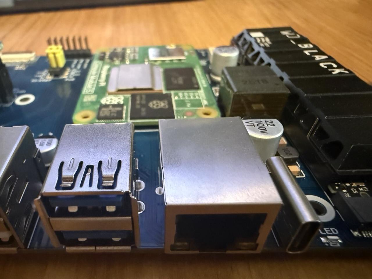 Raspberry Pi Compute Module 5 close-up view