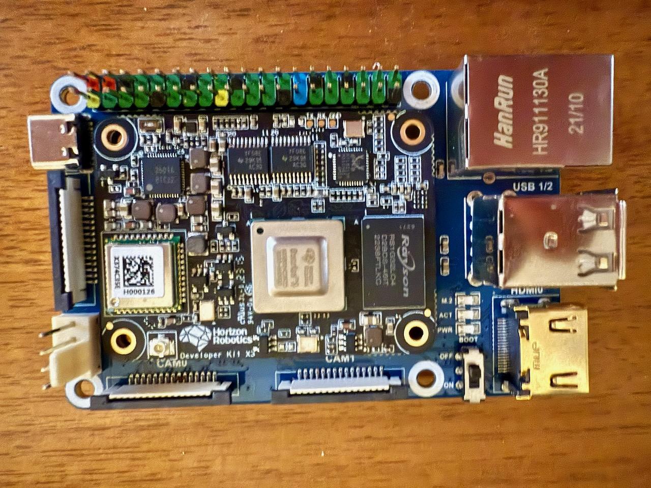 Horizon X3 CM mounted on carrier board