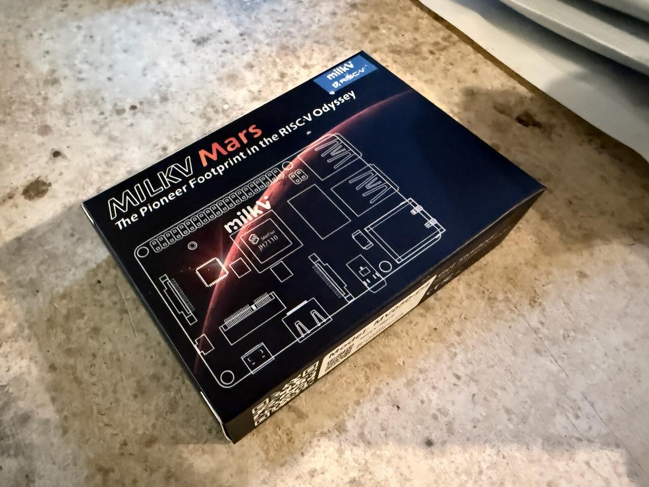 Milk-V Mars retail box: The Pioneer Footprint in the RISCV Odyssey