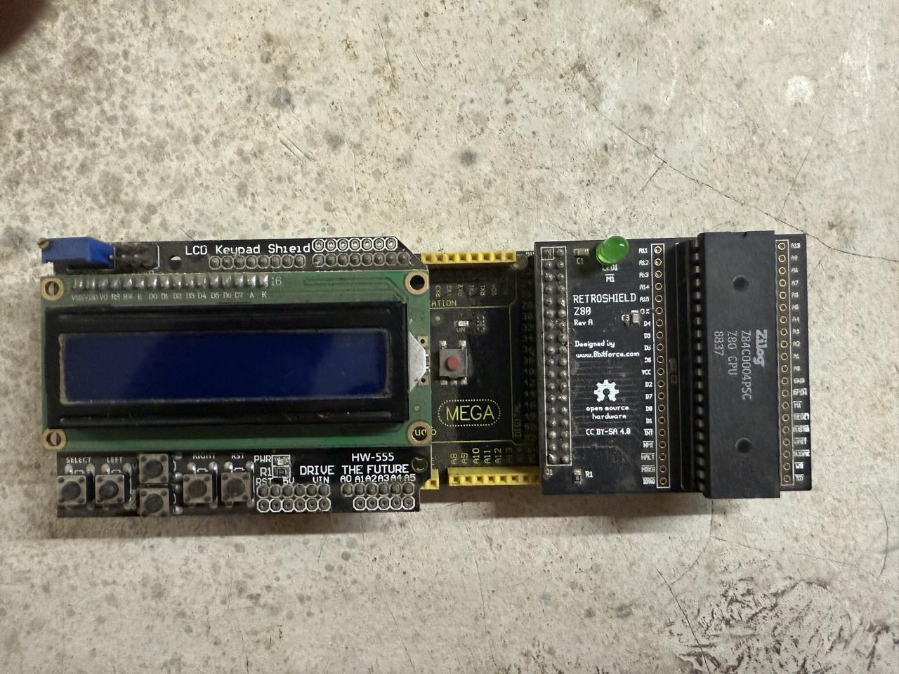 RetroShield Z80 - side profile